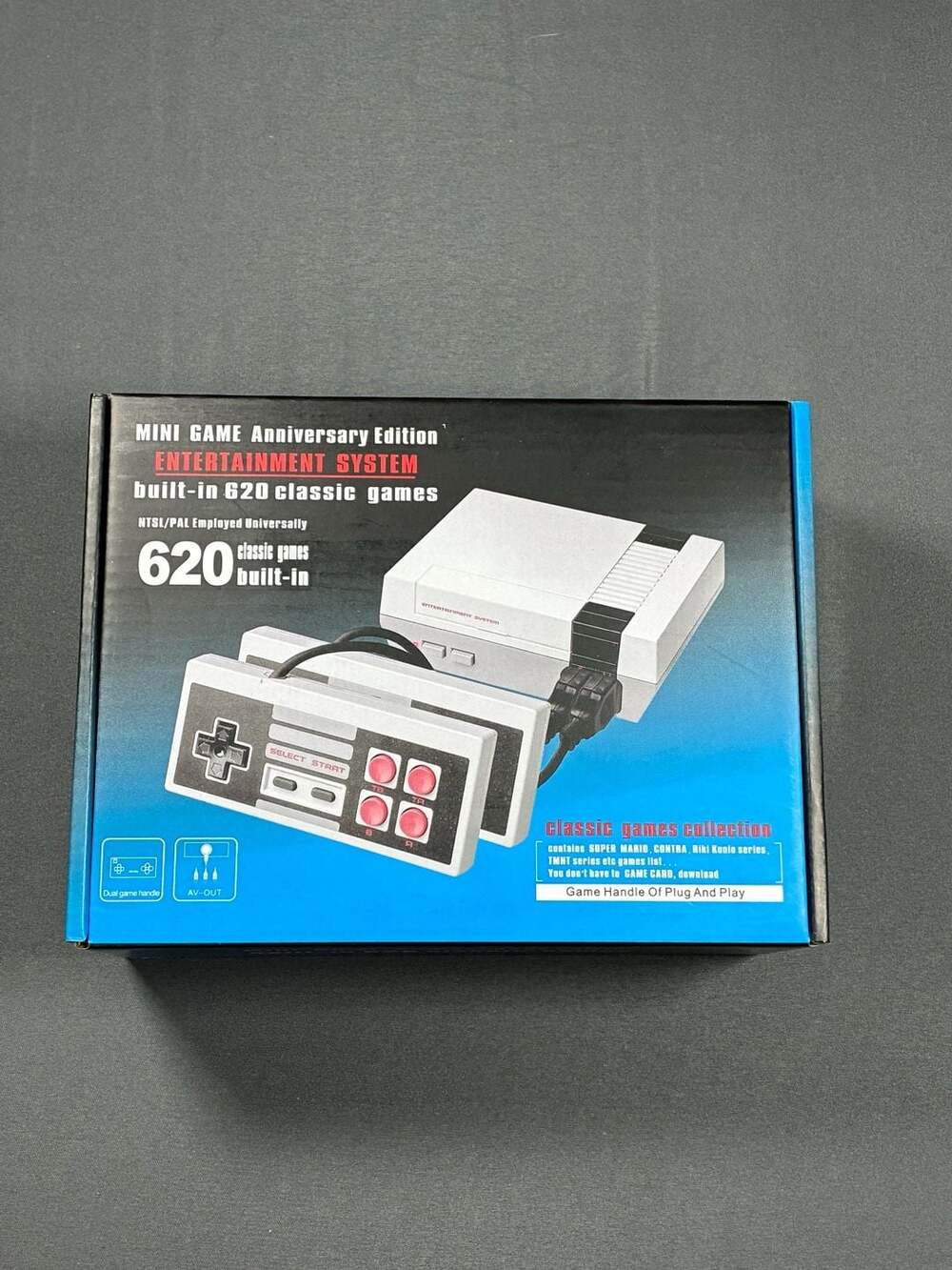 Mini Game Anniversary Edition Console with 620 Built in Classic Games